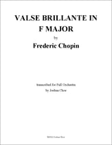 Valse Brillante in F Major, Op. 34, No. 3 Orchestra sheet music cover